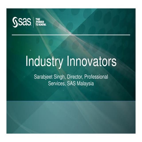 High performance analytics   customer stories