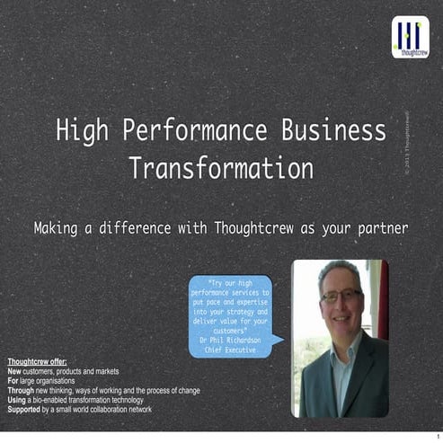 High performance business transformation