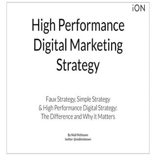 High Performance Digital Strategy |...
