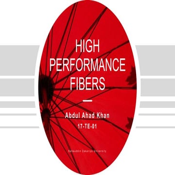 High performance fibers