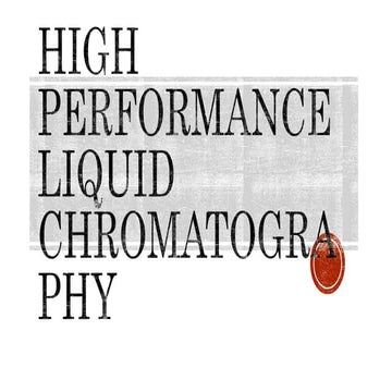 High performance liquid chromatography, M. Sc. Zoology, University of Mumbai