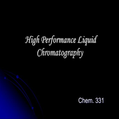 High Performance Liquid Chromatography.ppt