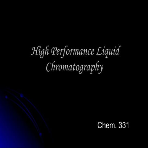 High Performance Liquid Chromatography.ppt
