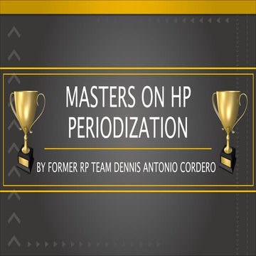 High Performance Periodization — Building Champions Through Smart Training Cy...