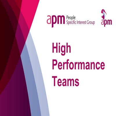 High performance teams 18 April 2018