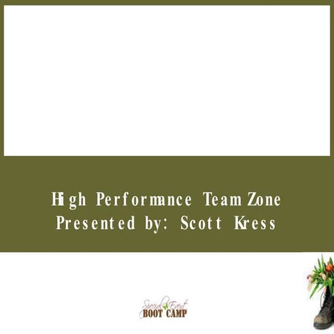 High Performance Team Zone | PPT