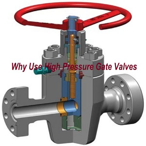 High pressure gate valves