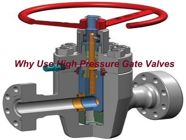 High pressure gate valves