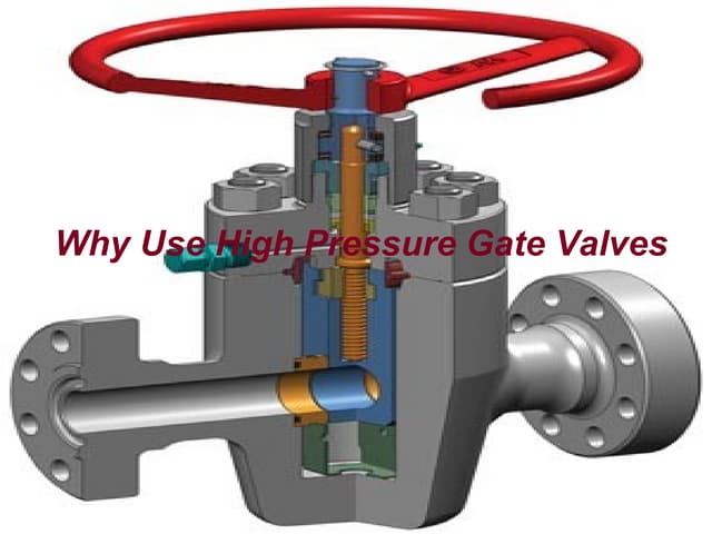 High pressure gate valves