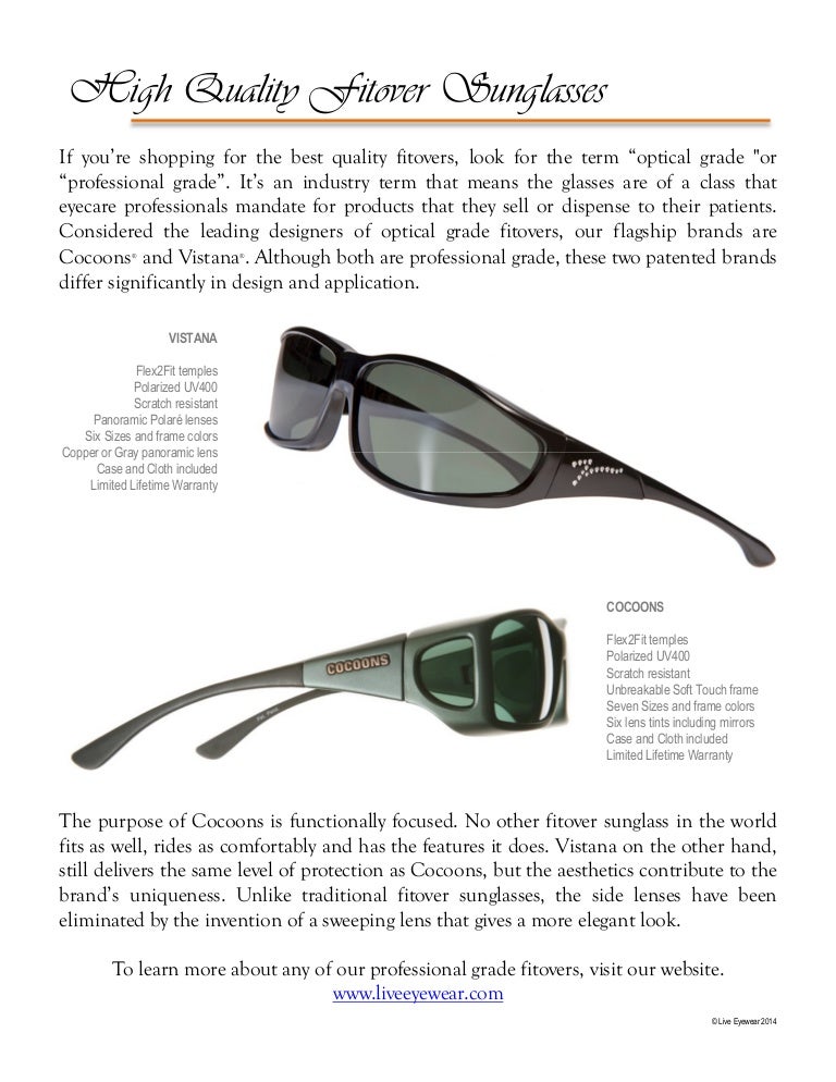 Cocoons Fit-Over Polarization Glasses # S
