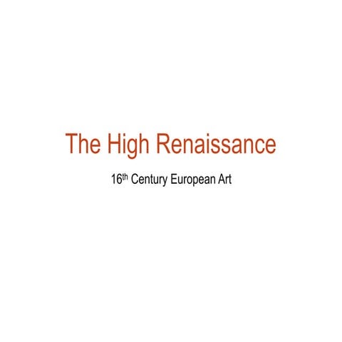 High Renaissance