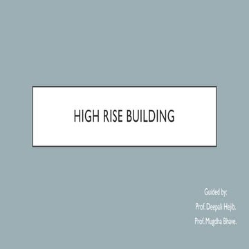 High rise building case study 