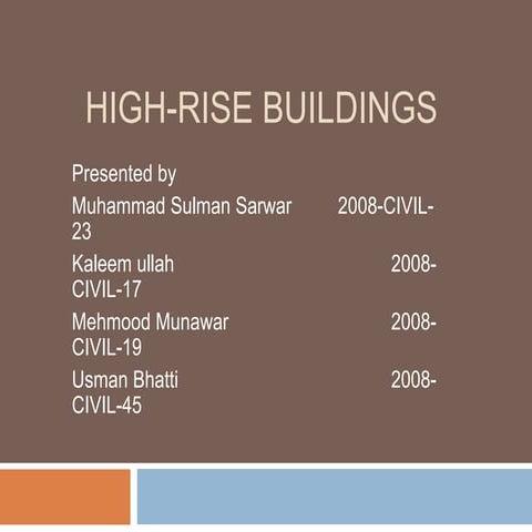 Highrise buildings....