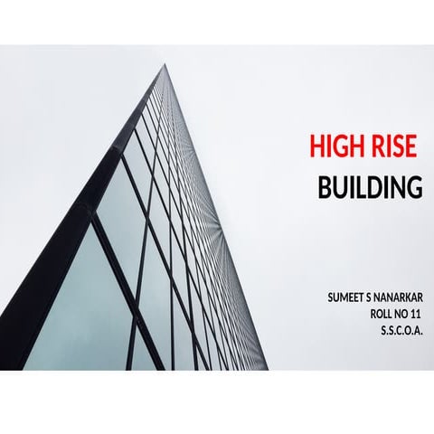 high rise building ppt with details , type   & example