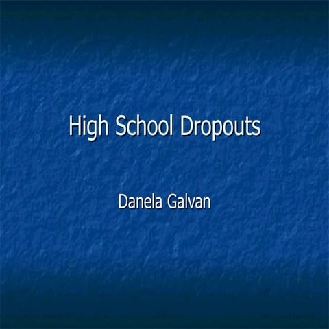 High School Dropout Definition | Why Students Fall Out Of High School ...