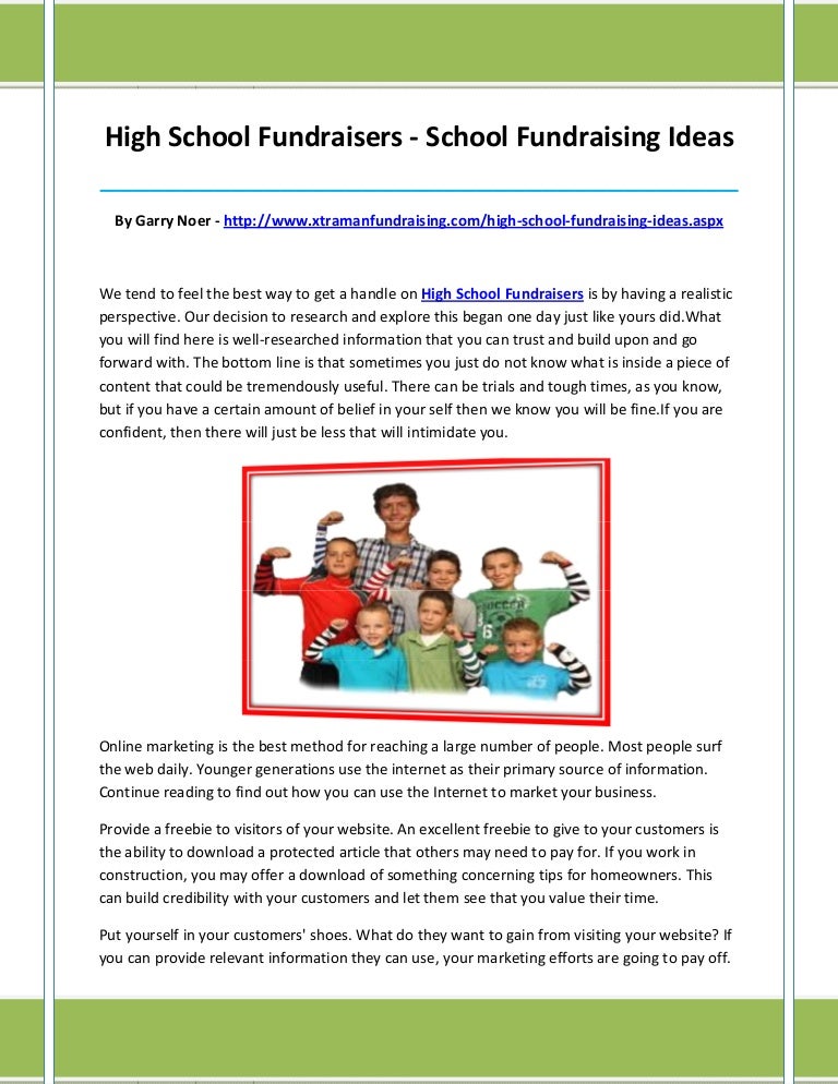 High School Fundraisers