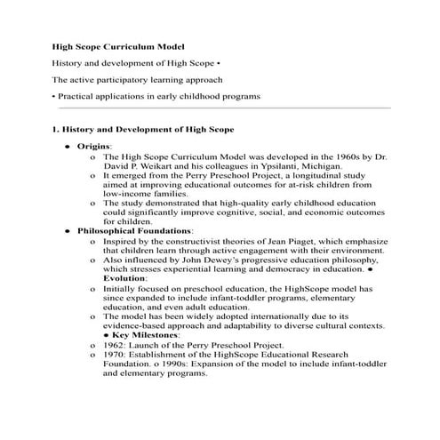 High scope model | PPTX