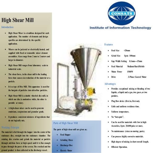 High shear mill