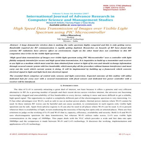 High speed data_transmission_of_images_o