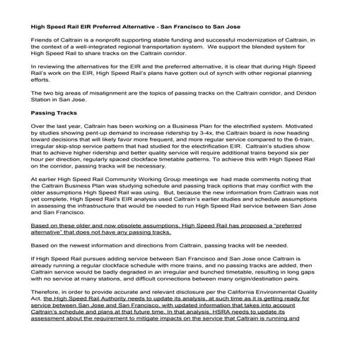 High speed rail eir preferred alternative   sf-sj - fo c (1) (1)