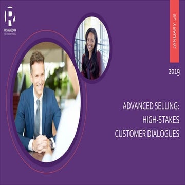 Advanced Selling: High-Stakes Customer Dialogues