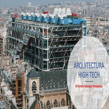 El Pompidou y la arquitectura High Tech