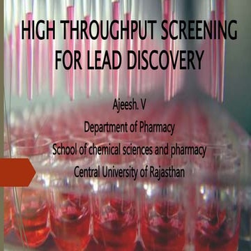 High throughput screening