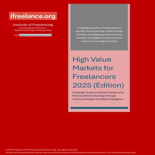 High Value Markets for Freelancers - 2025 (Edition) | PDF