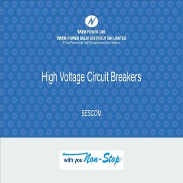 High voltage circuit breakers