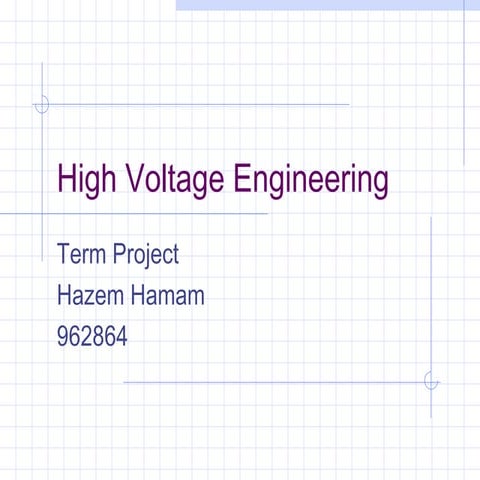 High voltage engineering
