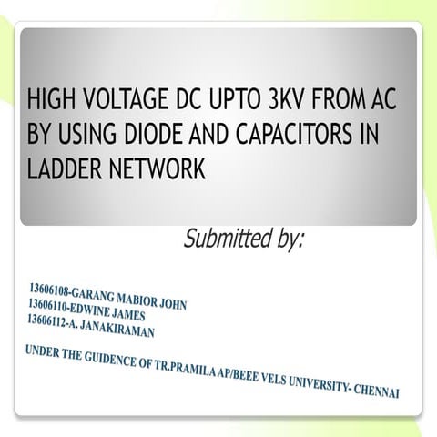 High voltage module