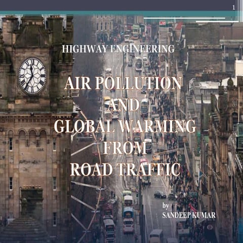 Air pollution due to road traffic