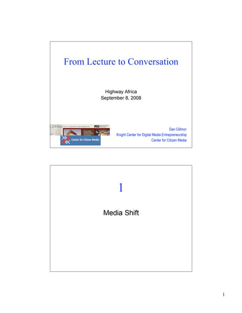 From Lecture to Conversation