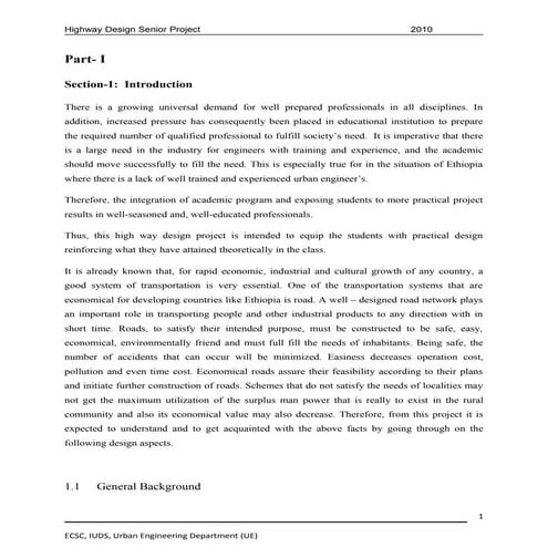 Highway design raport(final) (group 2)