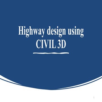 Basics of Highway engineering and geometric design.pptx