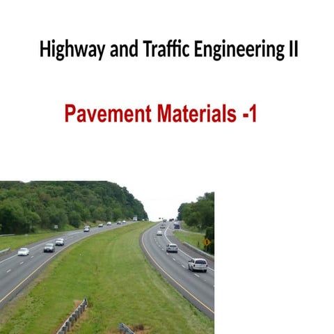 Highway materials and tests | PDF