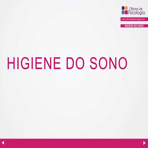 Regras do bom dormir