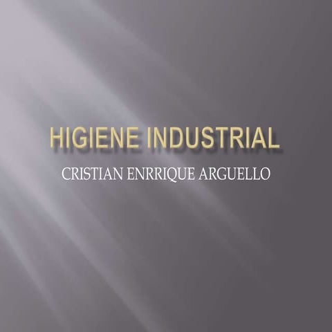 Higiene industrial