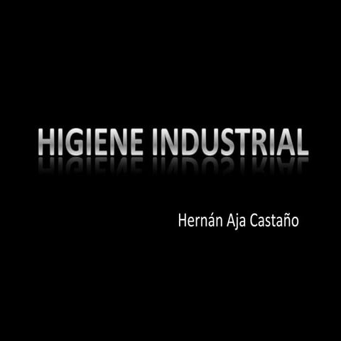 Higiene industrial exposicion