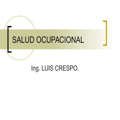 Higiene ocupacional clase 1