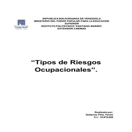 Higiene y seguridad industrial 