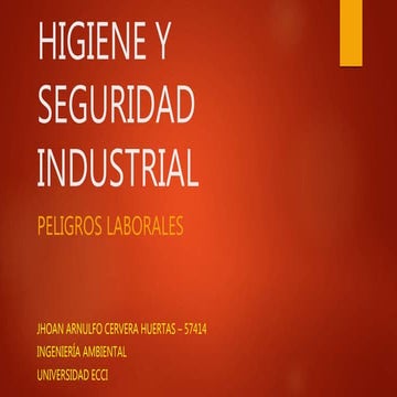 Higiene y seguridad industrial
