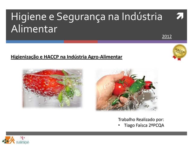 Higienização e haccp na indústri...