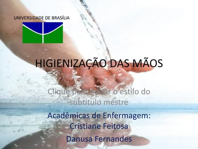 Higienização das mãos