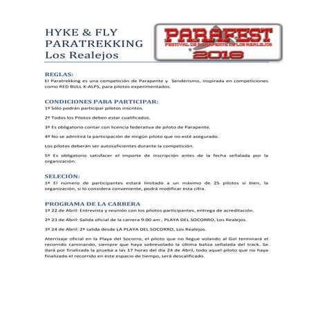 PARATREKKING PARAFEST 2016