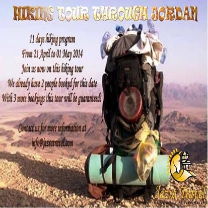 Hiking tour through jordan fb