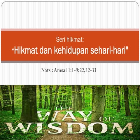 Hikmat dan kehidupan sehari hari