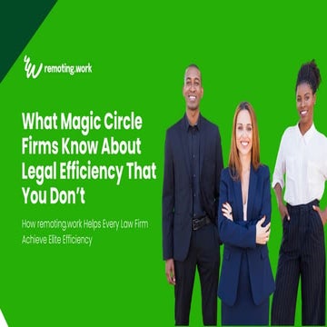 What Magic Circle Firms Know About Legal Efficiency That You Don’t
