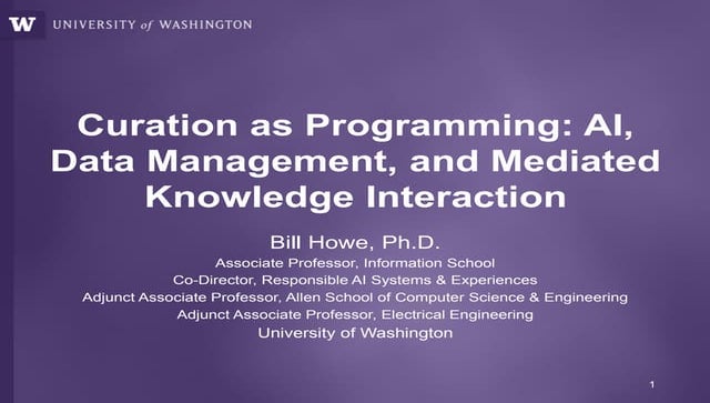 HILDA 2023 Keynote Bill Howe