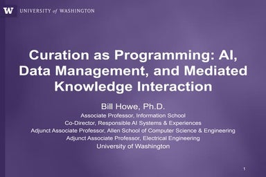 HILDA 2023 Keynote Bill Howe